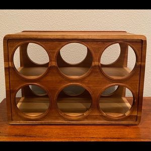 Acacia Wood Wine Bottle Rack